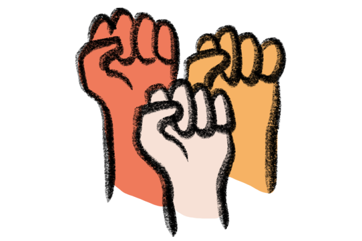 raised fists icon